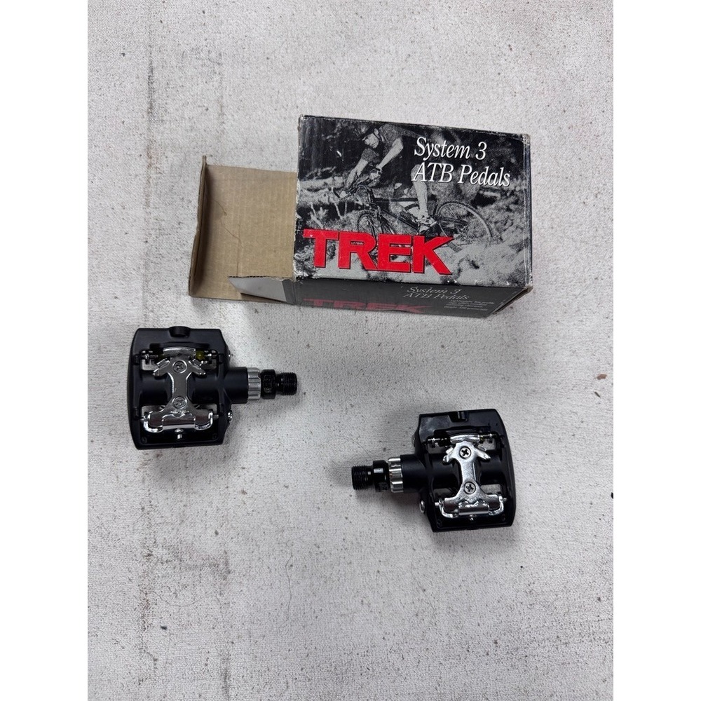 Trek System 3 ATB Pedals Vintage 1992 SPD Clipless Mountain Bike MTB Pair 320g